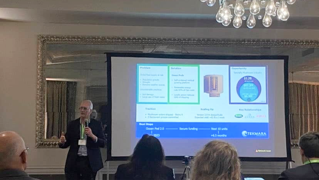 Entrepreneurs pitch underwater farms, green tech