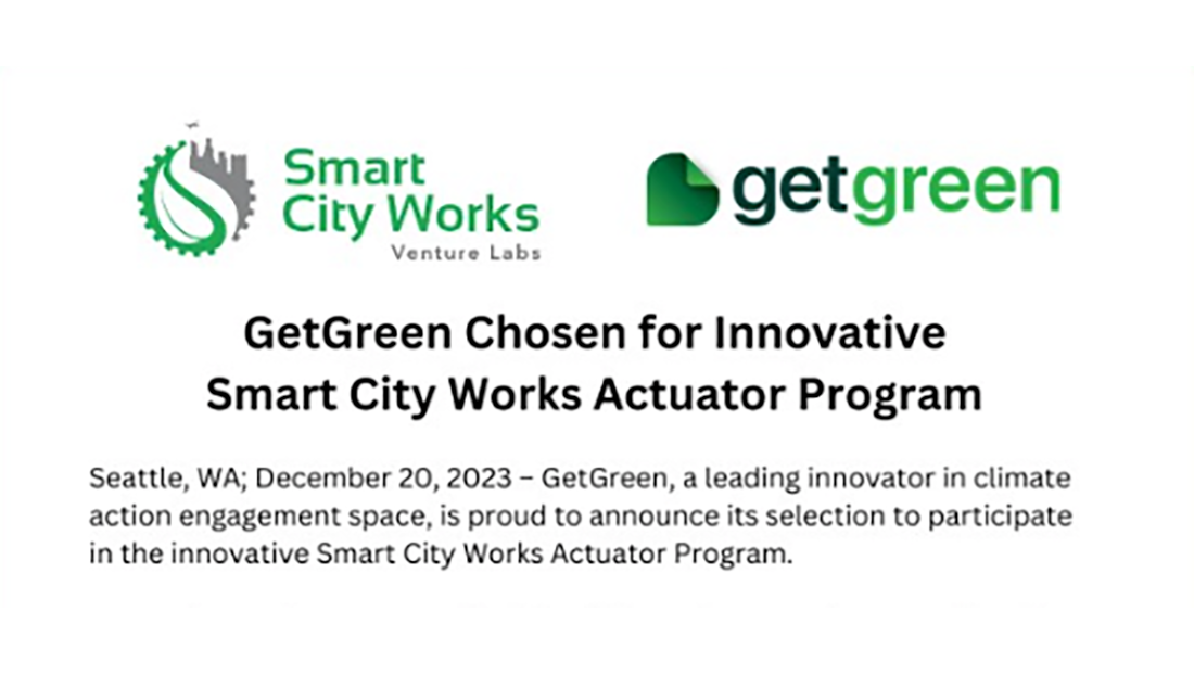 GetGreen chosen for Smart City Works actuator program